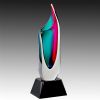 L-3  Crystal vase - black base